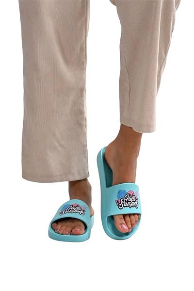 Liger Turquoise Eva Beach and Pool Women's Slippers