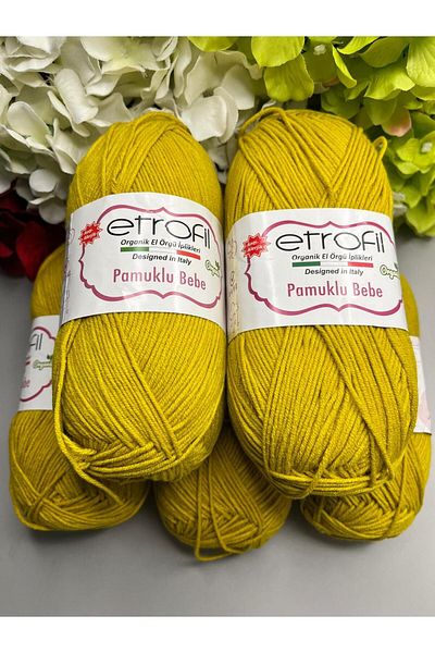Etrofil Cotton Baby 1 Piece (Single) Mustard Sweater, Sweater, Cardigan, Doll and Accessories