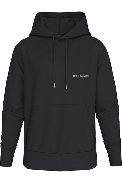 Calvin Klein Pánská mikina s logem značky z organické bavlny černá vhodná pro každodenní použití J30j324620-beh