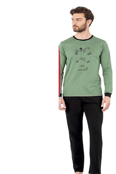 Pierre Cardin 6069 Ανδρικό μακρυμάνικο σετ πιτζάμες με λαιμόκοψη