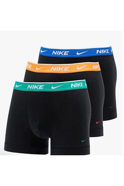 Nike Men's Nike Brand Logo Elastic Band Black Boxer Suitable for Daily Use 0000KE1008-LBE