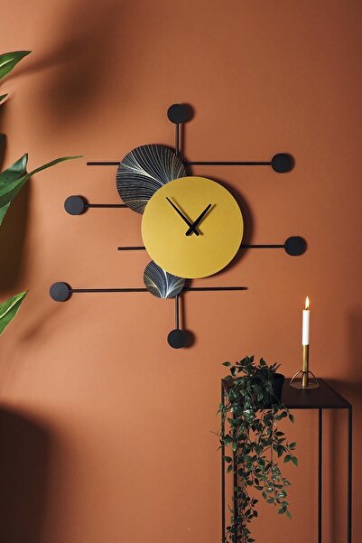 Artepera Dynamic Time - Sessiz Metal Duvar Saati - Modern Ev Ofis Dekorasyonları - Duvar Saatleri - Aps139
