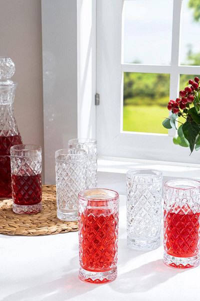 Glamis Selen Concept Iris Model Handmade Glass Cup Set of 4