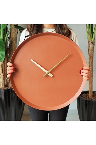 Artepera Earthy Metal Duvar Saati - Sessiz Ev Ofis Dekoratif Duvar Saatleri - Aps111