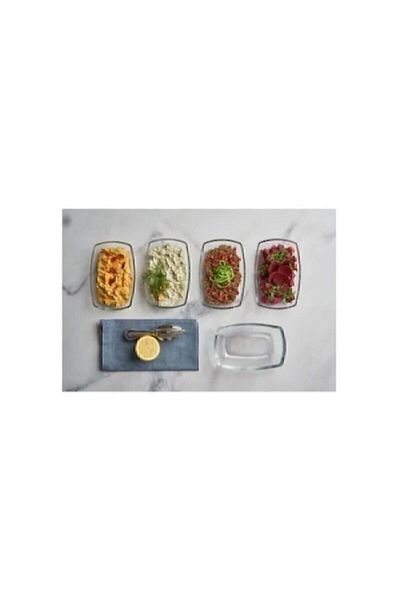 Paşabahçe Tokio Appetizer and Snack Plate Set of 6 54673 Fma05215