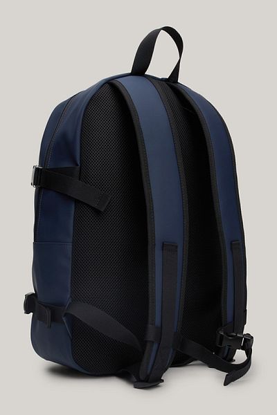 Tommy Hilfiger Navy BlueUnisexLeather Backpack - Brand Logo, Casual Use, Am0am11961-c1