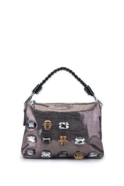 Tamer Tanca Vegan Women's Shoulder Bag - Metallic Design