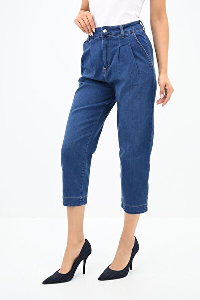 Koza Butik Kadın Mom Kalıp Kot Pantolon 4411-24