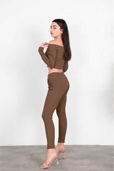 Koza Butik 9701 Μοντέλο γυναικείο κοστούμι καμιζόλας εκτός ώμου
