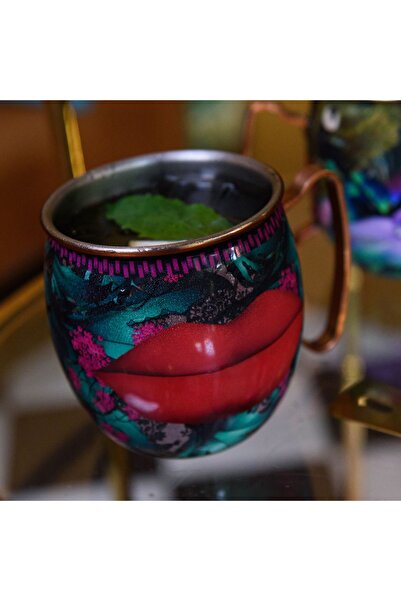 MIKASA Sarah Arnett Mksamulelip - 450ml Stainless Steel Moscow Mule Mug and Lips