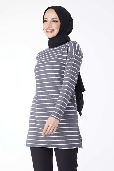 TOFİSA 23127-FUME Tunika