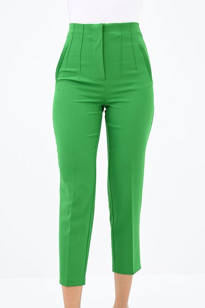 Koza Butik High Waist Women's Crepe Trousers - 6110-23