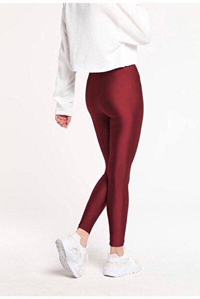 bonbonetti chocolate baby&kids بنطال ديسكو عالي الخصر لامع باللون العنابي للس...