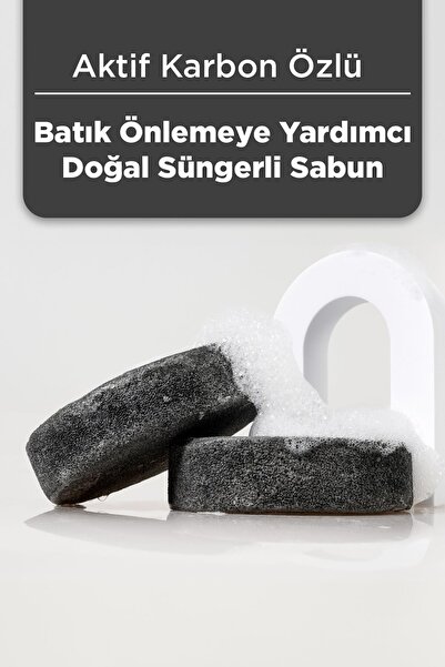 NAUMED صابون إسفنجي طبيعي بخلاصة الكربون المنشط (يساعد على إصلاح البقع والفراولة) 130 جرام