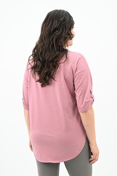 Koza Butik Γυναικείο μπλουζάκι Oversize Plus Size - Off Shoulder 1773-1-24