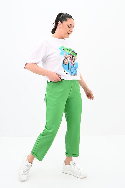 Koza Butik Γυναικείο T-shirt Oversize Σετ 8104-24