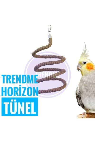 UniqBirdToys Trendme Horizon Esnek Kuş Yaylı Kuş Oyuncağı ( Dev Kafesler Için...