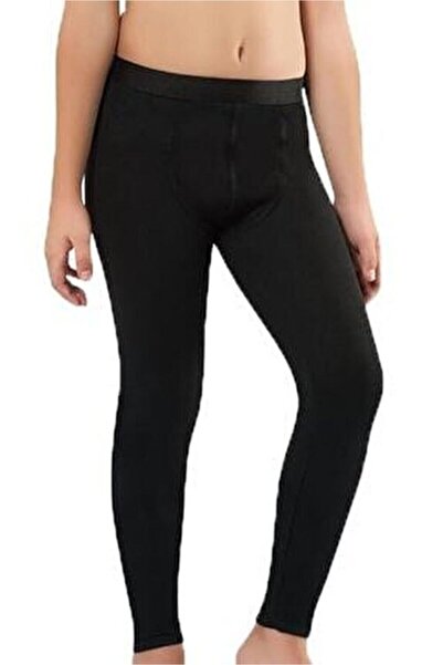 bonbonetti chocolate baby&kids Boy's Black Thermal Tights - Mmrl 2017 Underwear