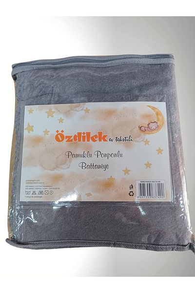 Özdilek 100X120 Blanket with Baby Cotton Pompom