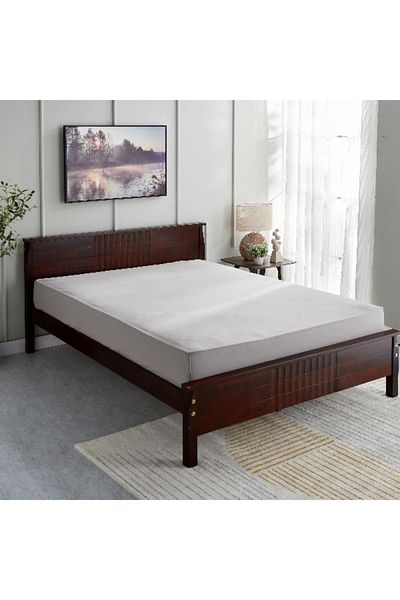 Home Box Bristol Polycotton Double Fitted Sheet - 140x200+25 cm