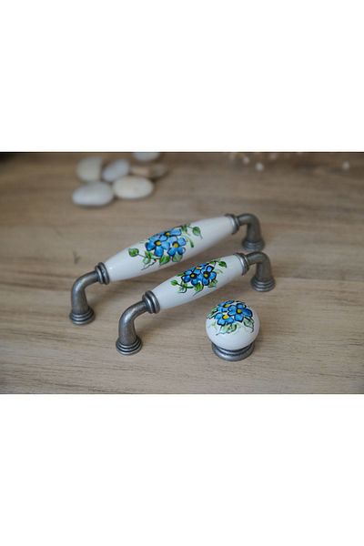 Karan Porselen Дръжка за кухненски шкаф с копчета от порцеланови мебели