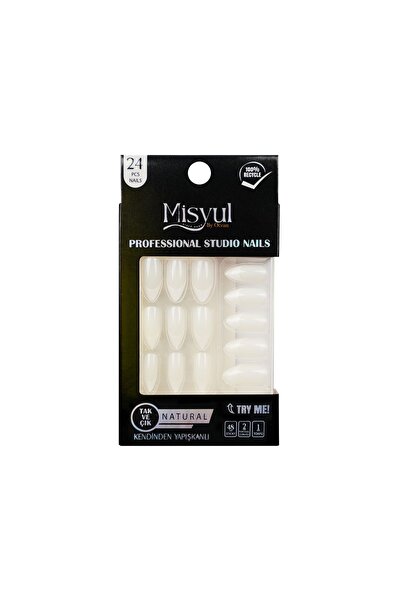Misyul Takma Tırnak Tak Ve Çık, Sticker Yapıştırıcı, Portakal Çubuğu, Törpü Set