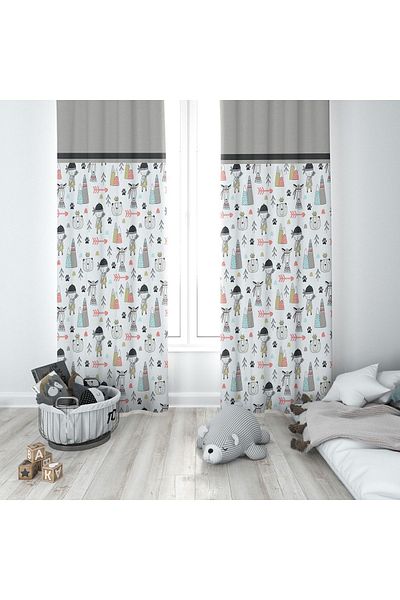 Lolla White Adventurer Prince Background Curtain 154