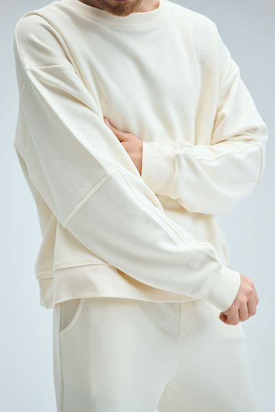 gothamvibes Ανδρικό φούτερ Timeless Oversize Cream