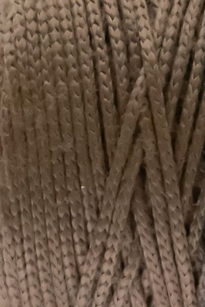 Yüncü Nihat 200gr - 200mt - 2,5mm Πολυεστερικό σχοινί μακραμέ - Καφέ σχοινί τσάντας Supla σχοινί πλεξίματος