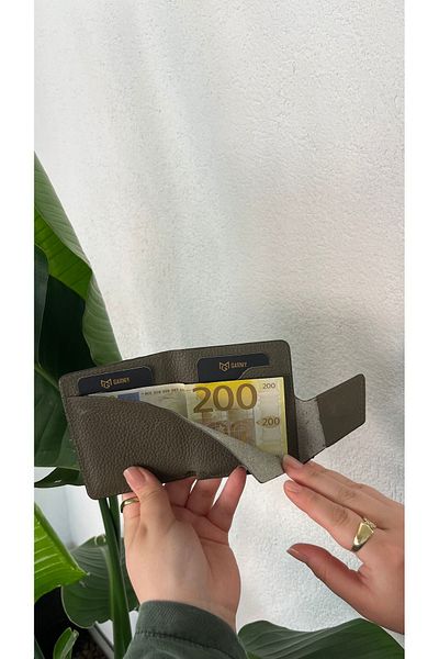 Garniy Σετ πορτοφολιού και θήκης κάρτας 1706 Model από γνήσιο δέρμα