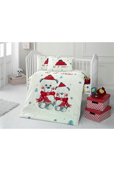 Patik Home طقم غطاء لحاف للأطفال مصنوع من القطن بنسبة 100% سنو