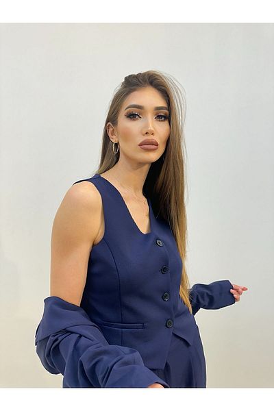 ossons Jachetă Vestă Palazzo Pantaloni Costum 3 piese
