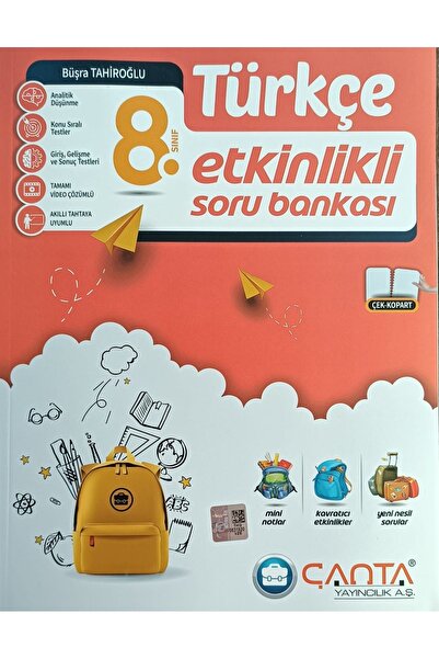 Çanta Yayıncılık ÇANTA YAYINCILIK 8.SINIF TÜRKÇE ETKİNLİKLİ SORU BANKASI (YENİ)