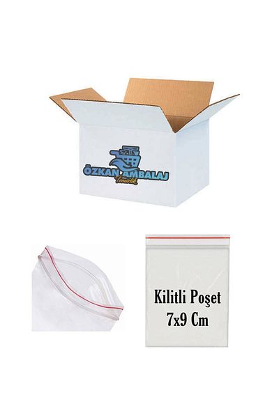 Özkan Ambalaj Temizlik Lockable Snack Henna Refrigerator Bag 7x9 Cm 1 Box 1500 Pieces