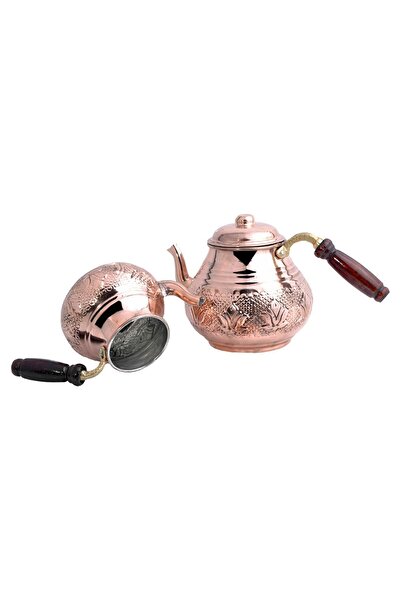 Home Mutfak إبريق شاي صغير بتصميم توليب نحاسي