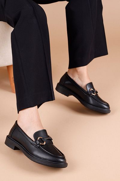 Getcho Pantofi de damă Tanta Black Loafer