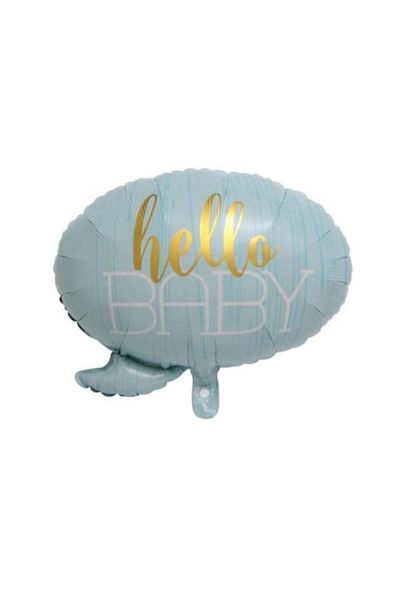LOTUS PARTY Hospital Room Decoration Set (Baby Boy Foil - Hello Baby Foil - 4 Baby Boxes - 7 Pieces Stand)