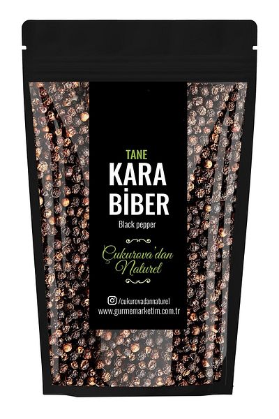 Cukurovadan Naturel Organic Black Pepper 100 g