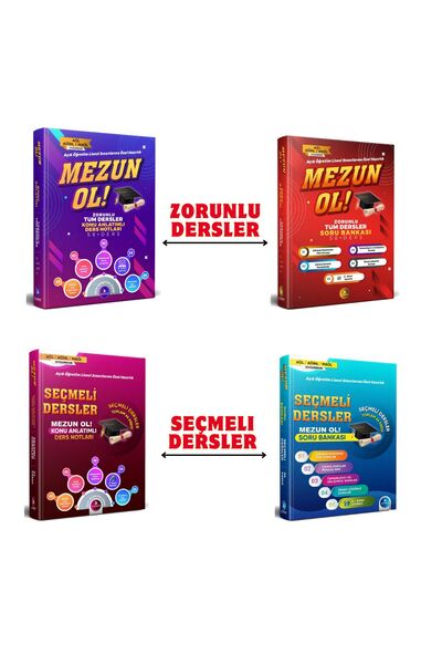 Liyakat Yayınları Açık Lise 1.2.3.4.5.6.7.8. Dönem Zorunlu ve Seçmeli Dersler...