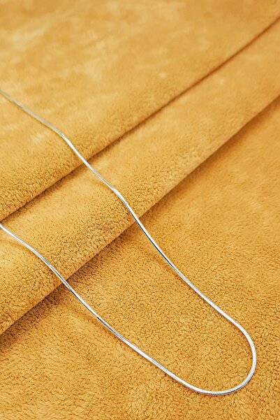 Güzel Gümüşçülük 925 Ayar Gümüş Italyan Yassı Ezme Sinek Model Zincir Kolye