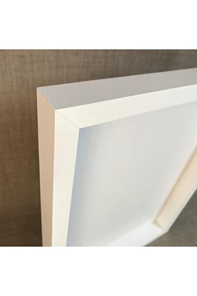 partikutum CAM YOKTUR Ahşap Beyaz Pano Çerçeve 40*30cm Pa04