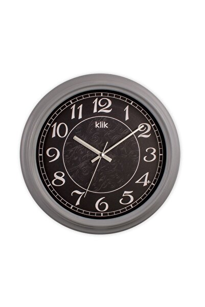 Klik Alpha Gray Classic Wall Clock
