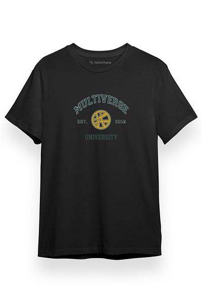 Tshirthane Doctor Strange Multiverse University - Μαύρο ανδρικό μπλουζάκι, κοντομάνικο