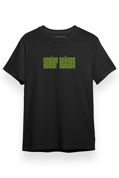 Tshirthane Ανδρικό μπλουζάκι NCT Senior Nctzen Μαύρο κοντομάνικο