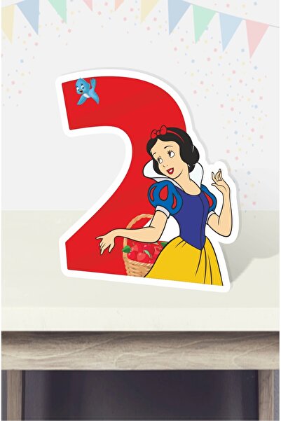 neşeli günlerim Tablă numerică tematică Albă ca Zăpada de 2 ani - 40 CM