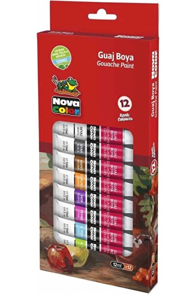 Nova Color GUAJ BOYA TÜP 12ML 12Lİ