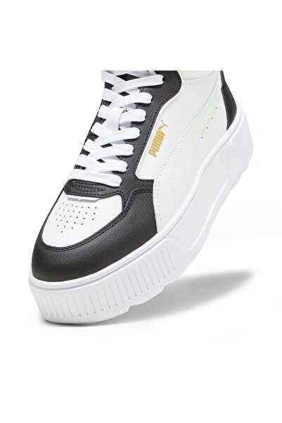 Puma 38721311 Karmen Rebelle Mid Άσπρο-Ατμογραφίτης-Μαύρο