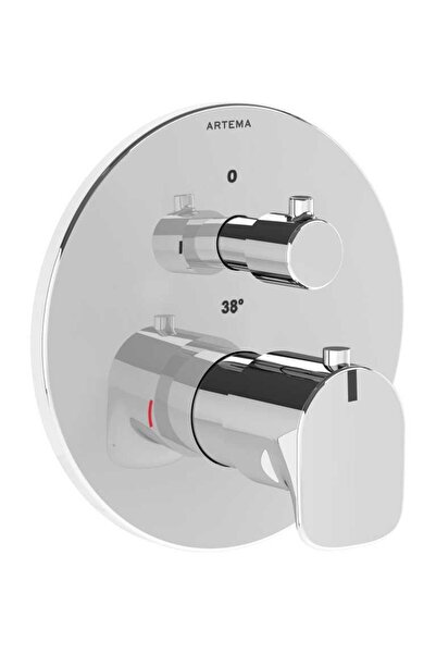 Artema Root Round Ankastre Termostatik Banyo Bataryası (V-Box Sıva Üstü Grubu...
