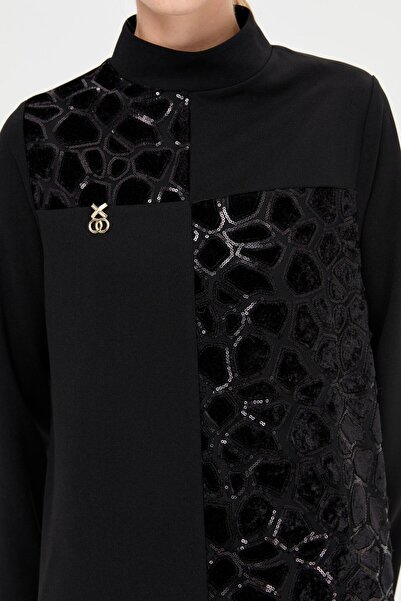 Esswaap Patch Detaylı Tunik  Siyah