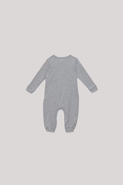Nebbati Basic Bg Store Baby Boy Gray Jumpsuit